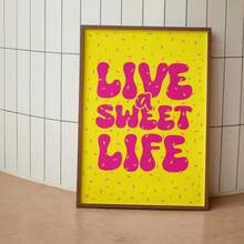 1pc LA DOLCE VITA Art Print, Italian Summer Wall Art, Italian Quote Poster, Coastal Wall Art, Euro Art Print, Aesthetic Italian Art,Canvas Wall Poster, Bedroom Living Room Hallway Decoration Gifts Birthday Graduation - Multicolor - View 12