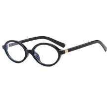 1 Stück Damen Elliptische Kleinrahmen Personalisierte Street Snap Konkave Form Klare Brille Klare Brillen Accessoires Blaulichtfilter Brillen Accessoires für Frauen
