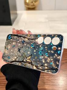 1个森林蝴蝶透明软手机壳，兼容三星Galaxy A04e/12/A13/A14/A34/A50/A52/A53/A54/S21/S22/S23/S24/S25/S25，超强防水防震防摔防刮，国际版，非国内版 - 無色 - 查看 4