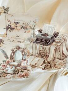 MOCARD 1 Pack Of 20 Vintage Dual-Material Scrapbooking Stickers, Creative Aesthetic Stickers, DIY Decorative Collage Craft Materials, Holiday Gift, Personalized Scrapbook School Supplies, School Supplies,Back To School