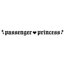 Passenger Princess Vinyl Car Decal, Girly Vinyl Sticker For Window, Fashion Vinyl Decal, Cute Car Accessories, Vinyl Car Decal For Women