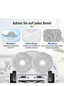 Suitable For DEEBOT T20 OMNI/T20E OMNI Vacuum Cleaner Replacement Parts 1*Roll Brush 6*Side Brush 4* Dust Bag 4* Rag 4* Filter 1* Cleaning Brush