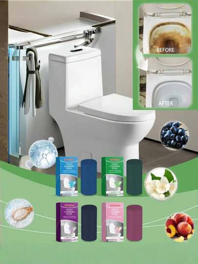 马桶清洁棒 - 适用于浴室马桶的清洁剂，可有效去除尿渍、异味和污垢。本品有效结合金属离子，去除水垢。产生丰富的泡沫，增强去污能力。增强清洁效果并保护表面。强效去除顽固污渍，深层清洁，令马桶焕然一新。快速轻松去除顽固污垢，节省清洁时间。