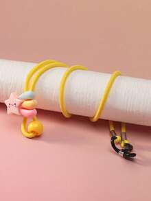 4pcs/1pc Cartoon Children's Glasses Hanging Rope, Elastic Band Elastic Fixing Chain, Male And Female Children's Glasses Anti Loss Chain And Disassembly, Full Of Creative Temperament, Holiday Gift