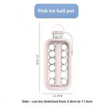 1 Stück/1 Packung Outdoor Eiswürfelbereiter, Sommer Eiswürfelbereiter, Eiswürfelform Wasserflasche, Tragbare Outdoor Wasserflasche, Weiß/Rosa/Grau Eiswürfelbereiter, Wasserflasche, Multifunktional, Geeignet für Eisherstellung, Outdoor, Grillfeste, Partys, Kurztrips, Picknicks