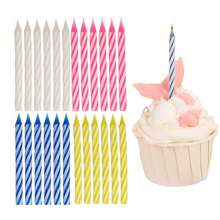 10/20/50 candele a spirale colorate per torte di compleanno, candele per cupcake, per feste e celebrazioni