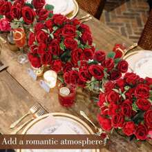 1PC/3PCS Artificial Flowers Tea Roses Silk Bouquets Fake Plants For Spring Autumn Decorations,Wedding Vase For Home, Dining Room,Bathroom,Kitchen, Bedroom Decorations, Mother's Day,Festival Birthday Party Accessories, Outdoor Garden Decorations