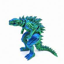 Dinosaurio de monstruo musculoso impreso en 3D del Rey Monstruo 2025, tamaño 18cm/7.08in - Dinosaurio de juguete del Rey Monstruo musculoso suave y jugable, diseño biológico mitológico, juguete decorativo del hogar para alivio del estrés, decoración de habitación, juguete hiperactivo, juguete sensorial, juguete estimulante, juguete juvenil, fluorescente, juguete resistente al estrés, juguete, regalo de cumpleaños/Pascua, regalo de Pascua (color de ojos aleatorio) - Multicolor - Ver 19