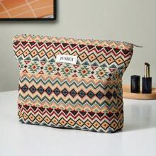 1 sztuka retro boho kopertówki wewnętrzna torba na kosmetyki i produkty do makijażu torba do przechowywania