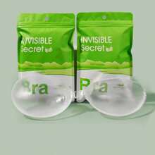 1pc Silicone Bra, Transparent Breast Pad, Small Breast Aggregation, Silicone Waterproof, Thickened Swimming Suit, Strappy Dress, Breast Patch