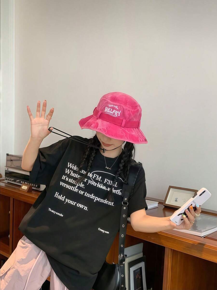 2 件套组合，牛仔渔夫遮阳帽 + 眼镜 | 宽边，水洗・复古户外防晒设计 | 男女通用，适合露营、远足和钓鱼・春夏必备 | 新款西部牛仔风格・复古百搭，每顶帽子两种佩戴方式