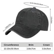 Minimalist Washed Baseball Cap - With A Unique Matte Texture And Natural Pleats, It Fits The Head Shape More And More, Simple And Versatile Without Collision, Whether Paired With Denim Or Hoodies, It Is Full Of Personality - Black - View 2