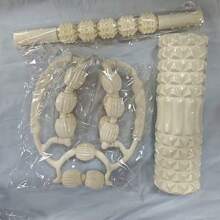 15-Wheel Leg Massager, 5-Wheel Roller, Massage Acupressure Ball - 33cm Yoga Pillar, Essential Muscle Relaxation Equipment For Women, Portable And Practical, Home Fitness Equipment, Home Sports Equipment For Women, Relaxation Equipment For Women, Beautiful Leg Massager, Double-Row Leg Massager Roller, Yoga Pillar, Leg Slimming Tool, Leg Muscle Relaxation, EVA Foam Roller And Handheld Massage Ball - Multicolor - View 23