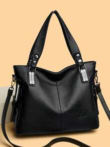 Soft Leather Women's Tote Bag 2025 High-Quality Crossbody Bags For Women 2025 Large Capacity Casual Shoulder Messenger Bags Sac