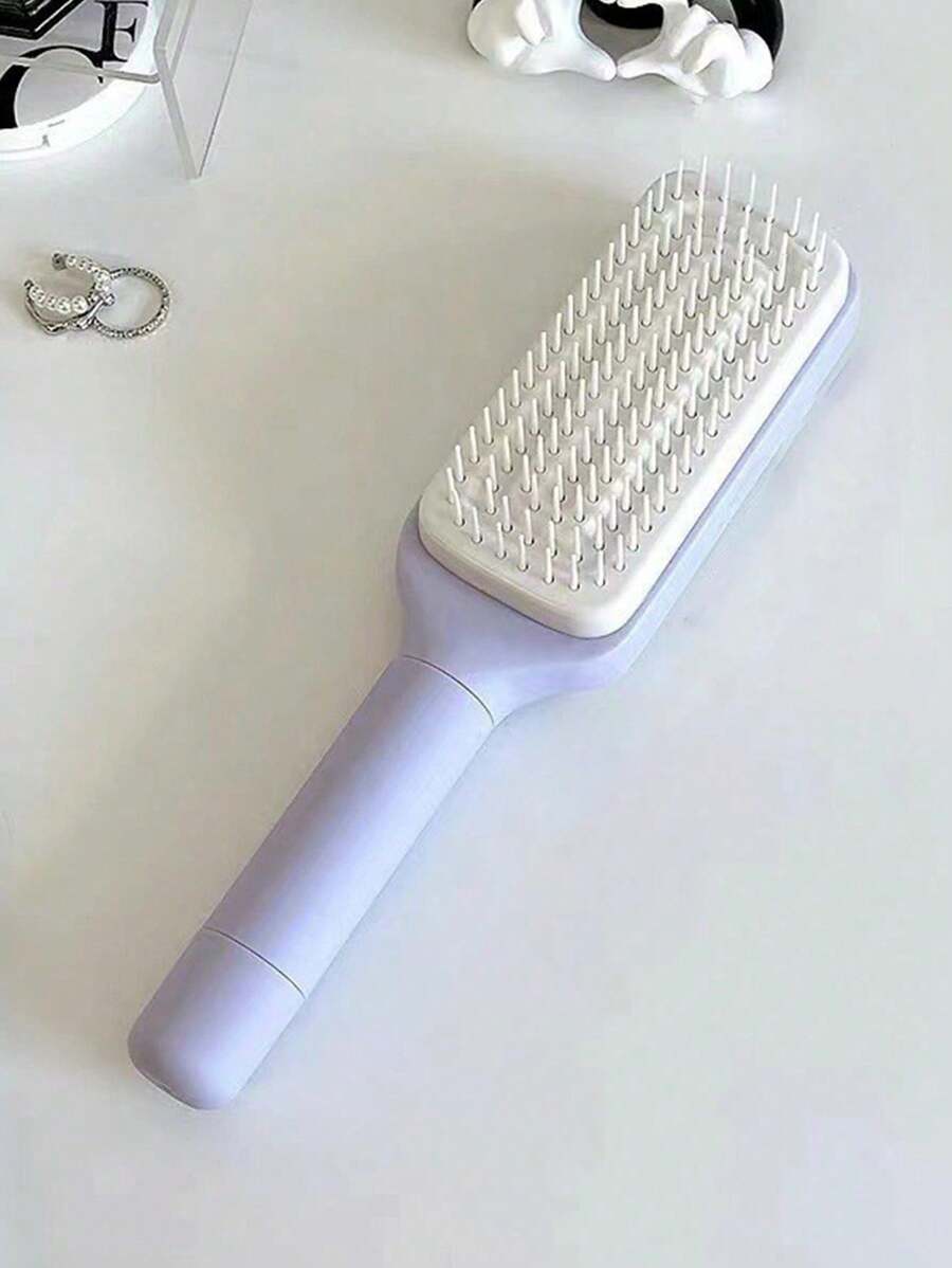 Haarkamm, rotierender Teleskop-Kamm, Glättkamm, Massagekamm (hellviolett)