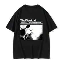2025 90s Vintage Unisex Oversize  T Shirt New TEE TSHIRT Womens Tops Same Style For Men And Women Summer - 黑色 - 查看 1