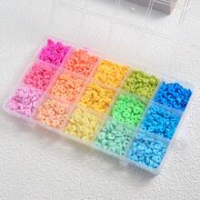 4200 piezas de cuentas de arcilla para hacer pulseras, kit de 28 colores, cuentas redondas planas de arcilla polimérica tipo espaciador "heishi" para la fabricación de joyas, para niñas