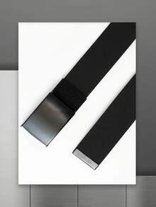 弹力战术腰带，光滑扣尼龙编织带，男士弹性户外军训裤腰带 - A - 查看 4