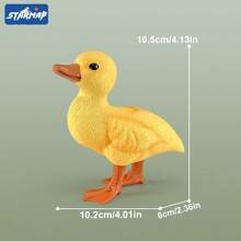 Realistic Farm Animal Figurines Toys Set, Plastic Learning Educational Playset Animal Themed Party Supplies For Easter Egg Birthday Christmas,Farm World - Pig, Goose, Chicken, Duck, Dairy Cow, Donkey, Water Buffalo, Sheep, Rabbit, Dog, Cat, Parrot Farm Animal Toys For Kids Girls Boys Ages 3+