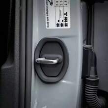4 Pieces Of Silicone Car Door Lock Protection Sleeves, Rust Proof And Noise Reducing Interior Accessories, Suitable For All Car Models, Durable And Quiet Car Interior Accessories