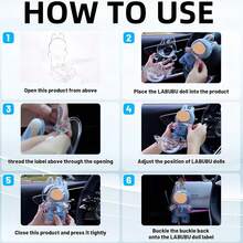 Cushion Cover Protective Case For Labubu, Dust-Proof Clear Shell, Storage Bag