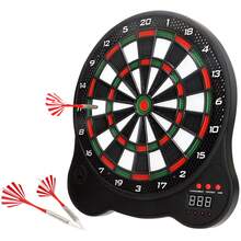Aktive Diana electrónica hasta 4 jugadores, pantalla y marcador digital con 29 juegos diferentes, 5 variaciones, incluye 3 dardos flexibles31x20x33 cm ✅ Entrega 24/48h a España (península) - Blanco - Ver 1