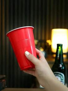 Set de 3/9/24 vasos de plástico reutilizables rojos y azules para juegos de cerveza de ping pong, juegos de mesa, fiestas al aire libre, fiestas de Navidad, juegos de pareja, y billar, con diferencia de color.