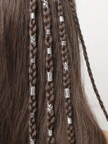 30/40/80PCS Set Hair Jewelry For Braids Accessories, Y2K Hair Beads For Braids, Gold Silver Star Hair Accessories, Braids Rings Cuffs Clips For Dreadlock Accessories Dreadlock Beads Metal Hair Clips Decoration