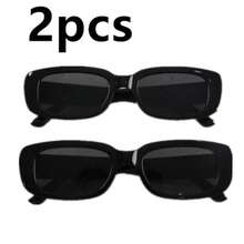 2 件套 新款时尚小框时尚眼镜 复古个性时尚眼镜 百搭眼镜 返校时尚学院风 - 彩色 - 查看 11