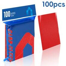 100 Stück/Set Kartenhüllen 66*91mm, Standardgröße Kartenhüllen (66x91mm), ideal für 63*88mm Spielkarten, Sammelkarten, MTG, PTCG Standardspielkarten (5 Farben)