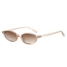 1pc Small Oval Hot Girl Vintage Style Glasses, Suitable For Summer Travel, Beach, Party, Birthday, And To Show Your Beauty