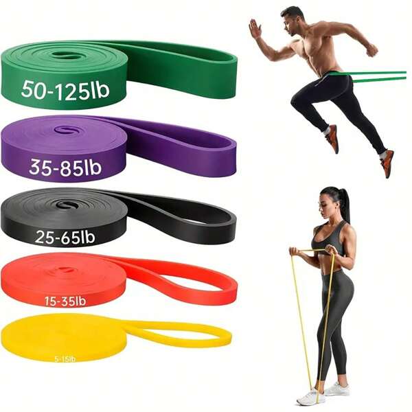 LHU Conjunto de faixas de resistência para ioga, 1/4 peças, acessórios, equipamento de pilates, faixa elástica, resistência, exercícios pesados para exercícios em casa, academia, mulheres e homens