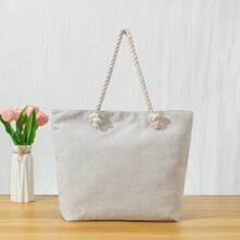 Nueva bolsa de playa con estampado de ancla de gran capacidad para vacaciones