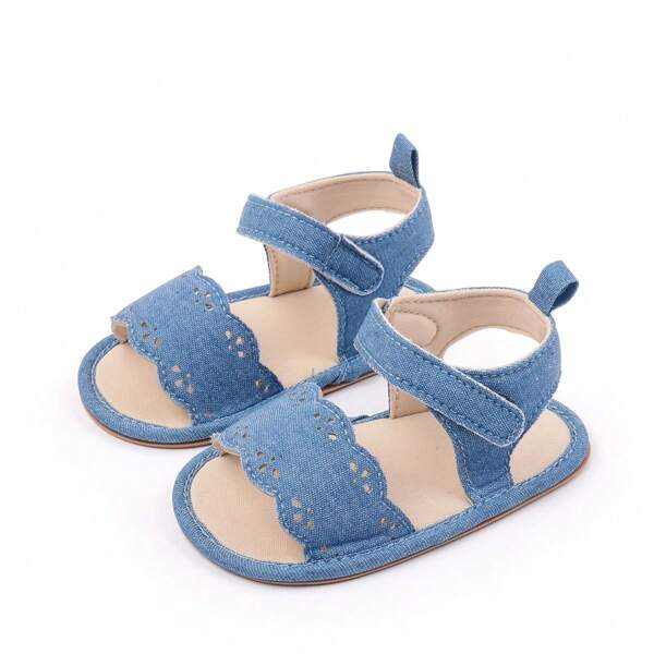 Baby Girls Summer Sandals Cute Knotted Bow Open Toe Anti-Slip Soft Sole Flats Walking Shoes For Toddler Newborn