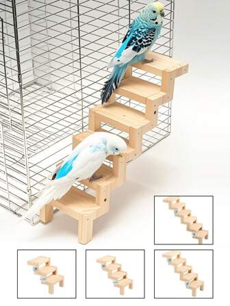 1 pieza Percha de jaula para pájaros, escalera de trepar para pájaros, juguete de escalera en forma de nube en Z, juguete interactivo de trepa para loros, apto para uso en jaula de pájaros