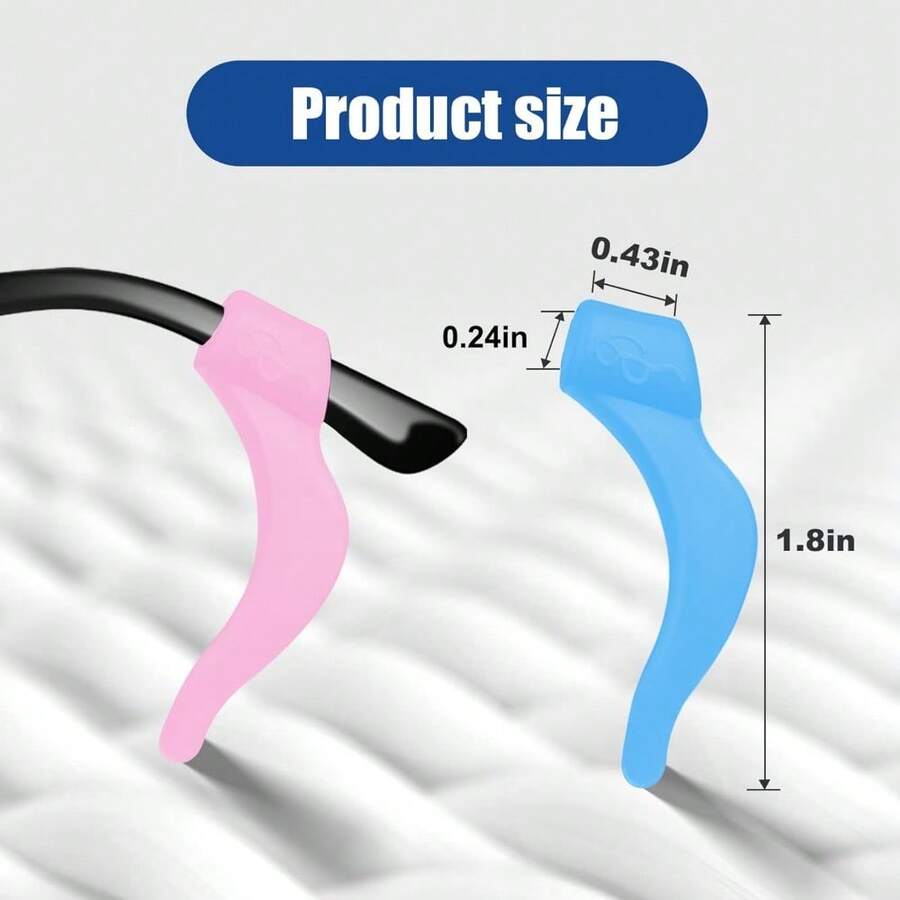 20 Pairs Eye Glasses Ear Grippers Anti-Slip Holder, Eyeglass Ear Grips -Silicone Ear Hook, Glasses Ear Grip Sleeve Retainer For Sports Glasses, Sunglasses Reading Glasses - Us-s-22a-4c - View 1