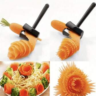 Affettatrice a spirale, affettatrice per carote e patate, pela frutta, forniture per la cucina all'aperto