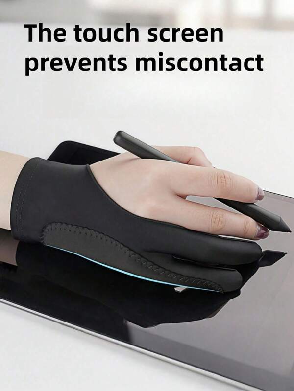 1 Stück Schwarze 3-lagige Malhandschuhe, fingerlose Sprühfarbe Handschuhe, Kunst-Tool DIY Handschuhe, geeignet für Kunstgestaltung, Lehrer, Künstler, Studenten, Malen, Skizzieren, 4 Stile und Größen, geeignet als Geschenk, Einschulung, Schulmaterial