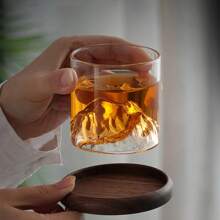 1pc-The Appealing And Magnificent Guanshan Cup Makes Your Life Full Of Excitement. Iceberg Shaped Glass, Cocktail Glass, Suitable For Any Beverage Juice Tea Coffee Glass, Cups Suitable For Parties, Bars And Family Gatherings, Can Be Used For Back To School, School Supplies, Chinese New Year, Valentine's Day.