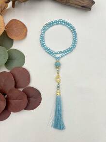 1 pieza Rosario musulmán de 99 cuentas, pulsera de cuentas de oración