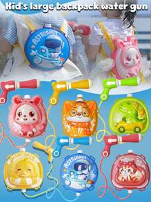Mochila de agua, juguete de agua para exteriores, lanzador de agua para niños, pistola de agua con tanque de mochila de alta capacidad de 2000ml que tiene correas ajustables, con un alcance de 8 metros, para actividades de juego con agua de verano para niños y niñas mayores de 3 años, juguetes para fiestas en la piscina, batallas con pistolas de agua