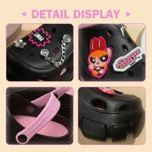 Miniso Powerpuff Girls Series Thick Bottom Fashion Cute Cave Slippers - Pink - View 4