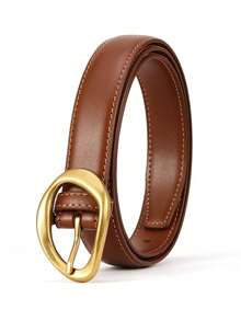 2 件女士时尚高端腰带，合金针扣商务休闲牛仔配饰腰带，情人节和母亲节礼物。 - 彩色 - 查看 5