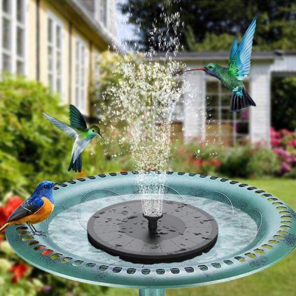 1 Solar Fountain Pump, Perfect For Bird Bathtubs, Ponds, Gardens, Swimming Pools, Fish Tanks, Outdoor Gardening And Aquariums!