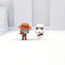 Star Wars 16 件星球大战 PVC 微型可动人偶 - 房间装饰用品多样化角色系列，适用于家居装饰和派对礼物，适合 18 岁以上粉丝、生日礼物、派对装饰 | 多样化角色套装 | 精细工艺，星球大战收藏品 - 彩色 - 查看 7