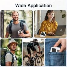 W&O 2025 Portable Fan With Belt Clip, Portable Hip Fan With Belt Clip, 3 Speed Settings, Rechargeable And Hands-Free, Long-Lasting Cooling Effect For Outdoor Camping, Hiking And Traveling, Waterproof Design With Neck Strap Function - 黃色黑色 - 查看 7