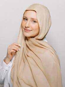 FADZOYLE 1 Stück einfarbiger Hijab Schal aus hochwertigem Modal, Sommer Strand Sonnenschutz Schal und Kopftuch, exklusives Maxi-Tuch, Abaya für den Alltag, Unterkappe für Frauen, Schleier für Festivals, Gebete und Pilgerreisen, muslimisches Zubehör - hellgrau - Übersicht 27