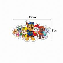 Paw Patrol 1 Sets Of Cartoon Dog Patrol Team Cake With Flags, Wangwang Team Themed Birthday Cake With Tags And Banners, Suitable For Wangwang Team Themed Parties, Birthday Banquets, Picnic Parties (Random Style)