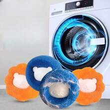 10 piezas Quitapelos para mascotas para usar en lavadora y secadora, reduce arrugas, ahorra tiempo de secado, color azul aleatorio - Para desfile de Pascua y celebración de primavera - Color aleatorio - Ver 1