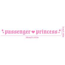 Passenger Princess Vinyl Car Decal, Girly Vinyl Sticker For Window, Fashion Vinyl Decal, Cute Car Accessories, Vinyl Car Decal For Women